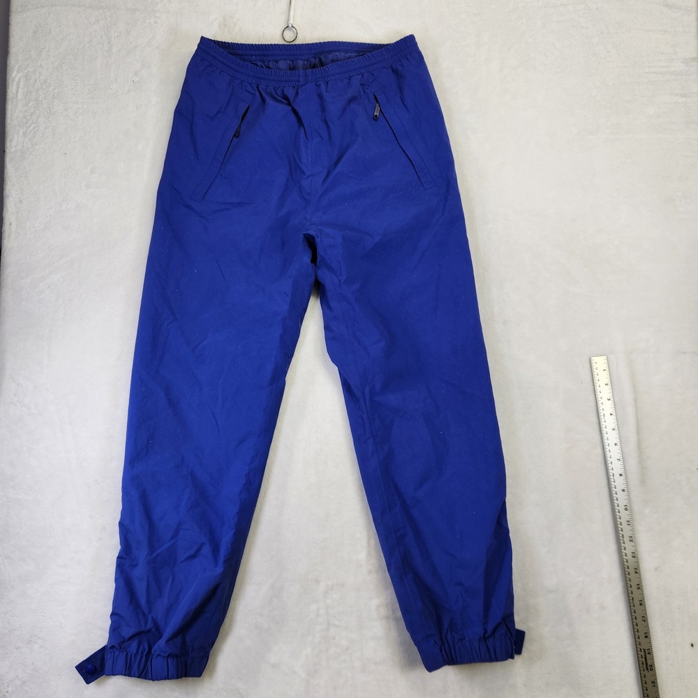 Vintage Eddie Bauer Royal Blue Sympatex‎ Nylon Rain Pants Mens Small S/P